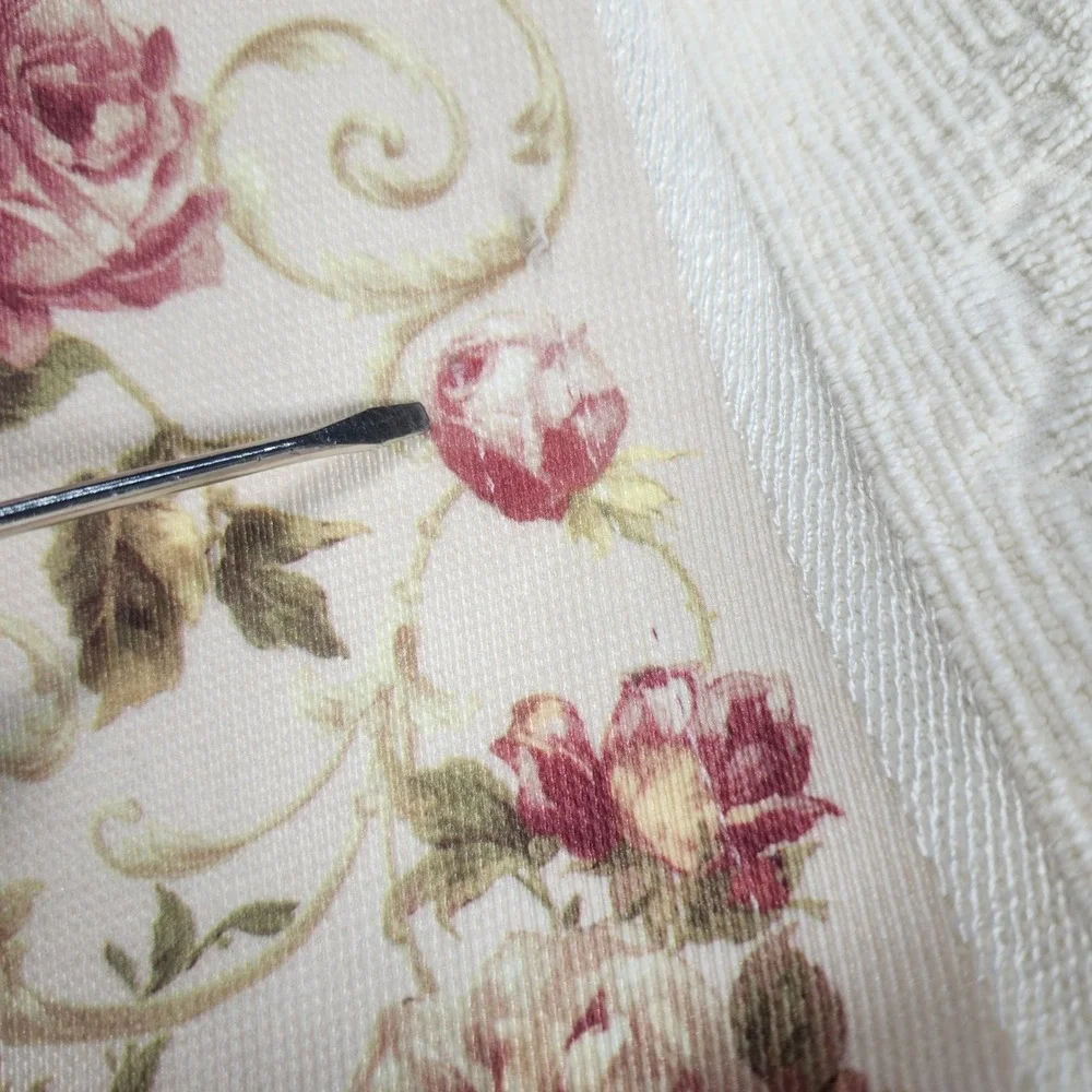 Croscill Hand & Bath Towel Set Roses Cotton Cream Grannycore Cottagecore 2 Piece